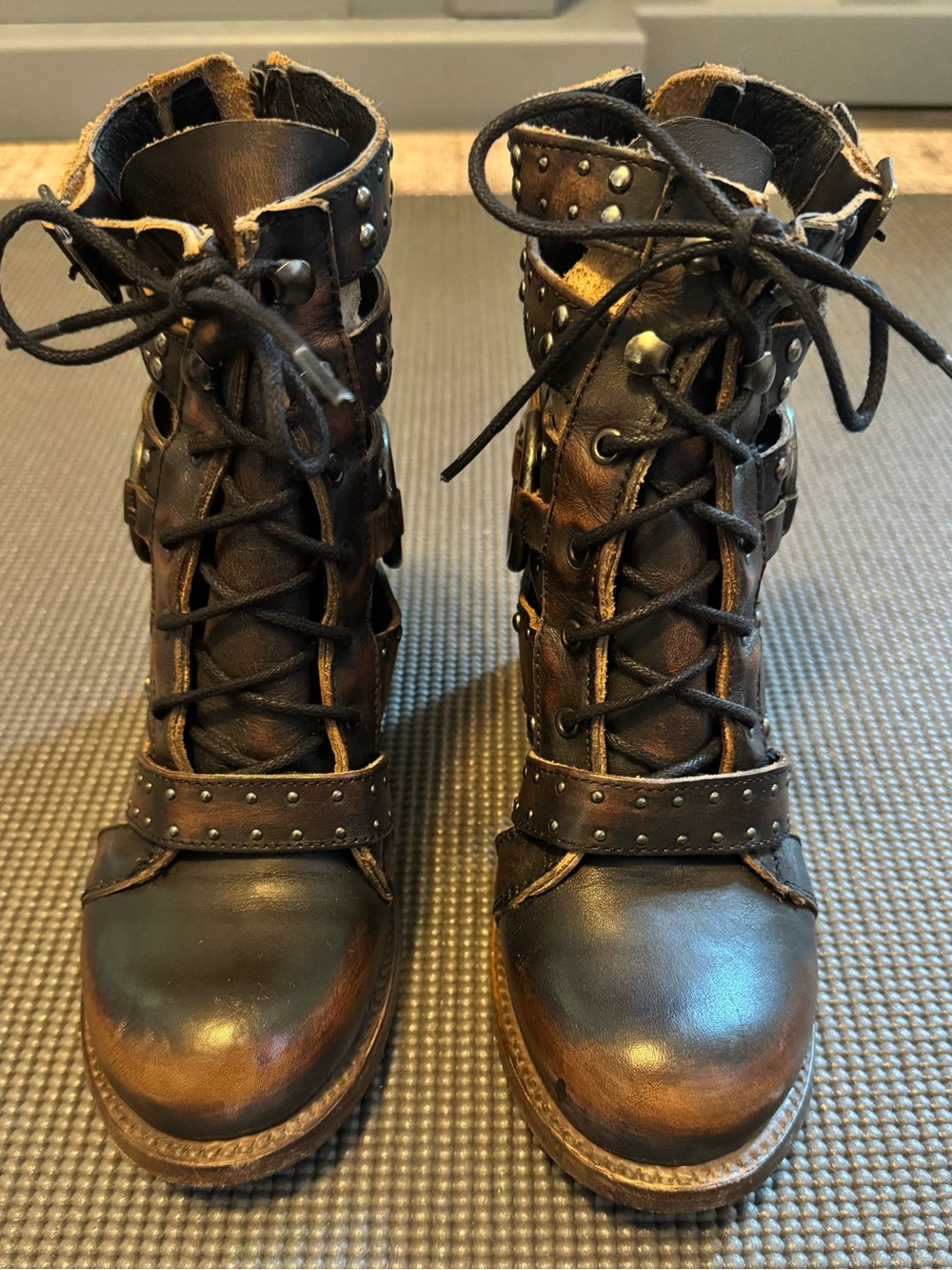 Freebird by Steven Birch Black Leather Booties – Ladies Size 6